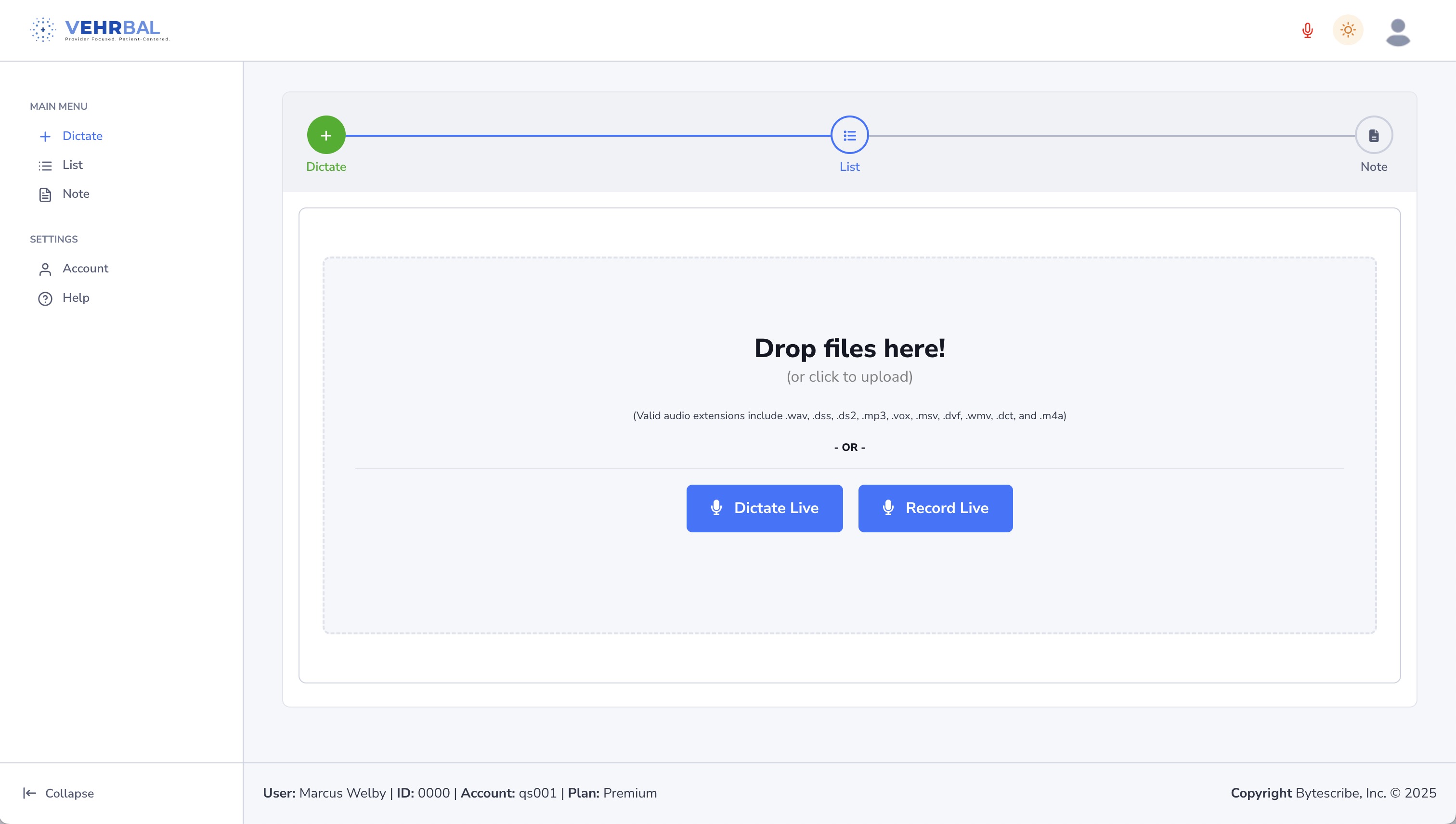 Drag & Drop Upload in VEHRBAL